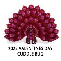 2025 Valentines Day - Cuddle Bug Peacock